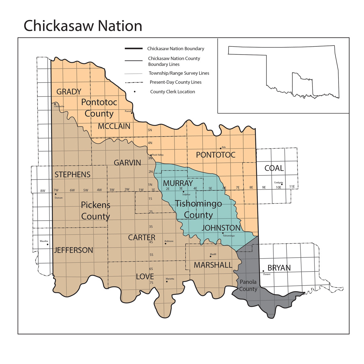 Thumbnail of Chickasaw Nation map
